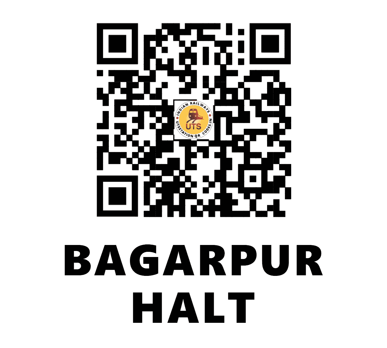 UTS QR Code for BAGARPUR HALT - BGRR - NR (UTTAR PRADESH)